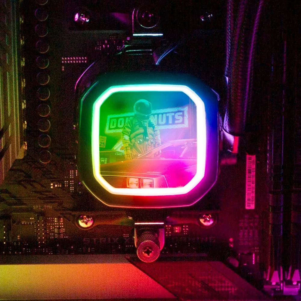 235 AM AIO Cover for Corsair RGB Hydro Platinum and Pro Series (H100i, H115i, H150i, H100X, XT, X, SE, H60)