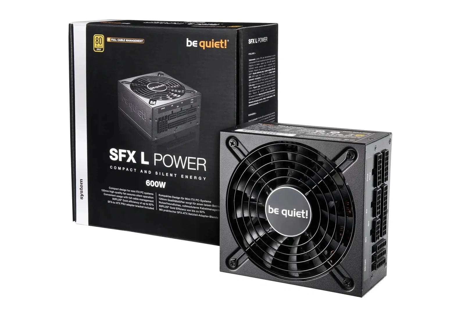 600W Be Quiet! 600W SFX-L Gold Fully Modular PSU