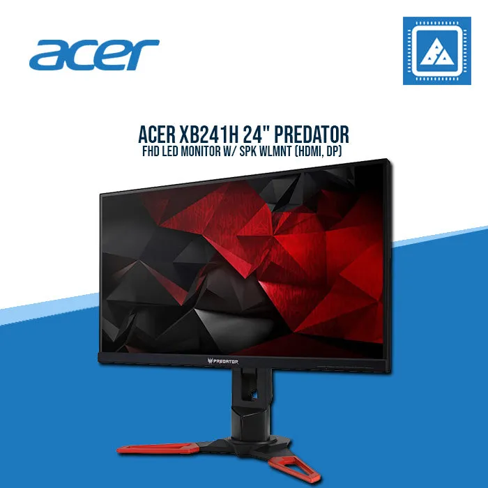 ACER XB241H 24" PREDATOR FHD LED MONITOR W/ SPK WLMNT (HDMI, DP)