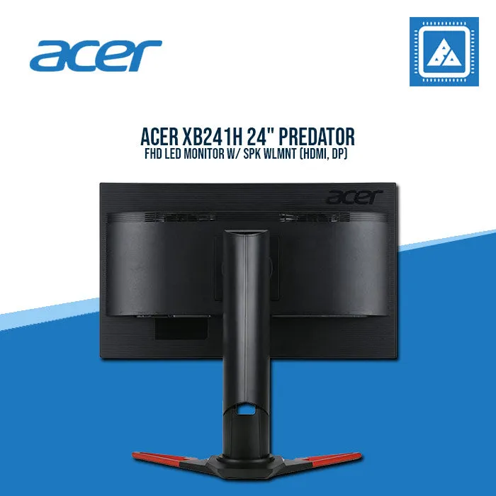 ACER XB241H 24" PREDATOR FHD LED MONITOR W/ SPK WLMNT (HDMI, DP)