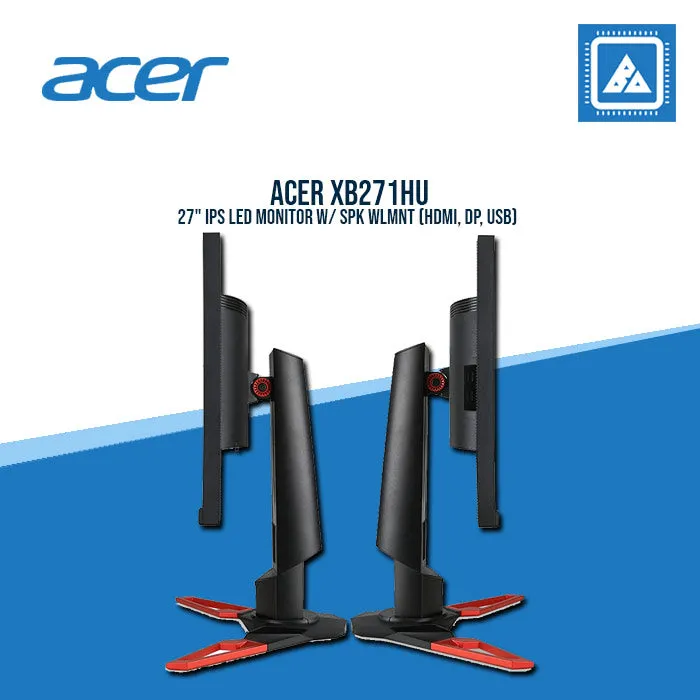 ACER XB271HU 27" IPS LED MONITOR W/ SPK WLMNT (HDMI, DP, USB)