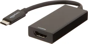 AmazonBasics USB 3.1 Type-C to HDMI Adapter - Black, 5-Pack