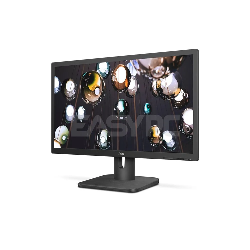 AOC 22E1H 21.5" 60Hz 1900x1080 Monitor, 2ms, 20M:1 dynamic contrast ratio, FlickerFree, HDMI/VGA, VESA compatible, EnergyStar WLED Monitor