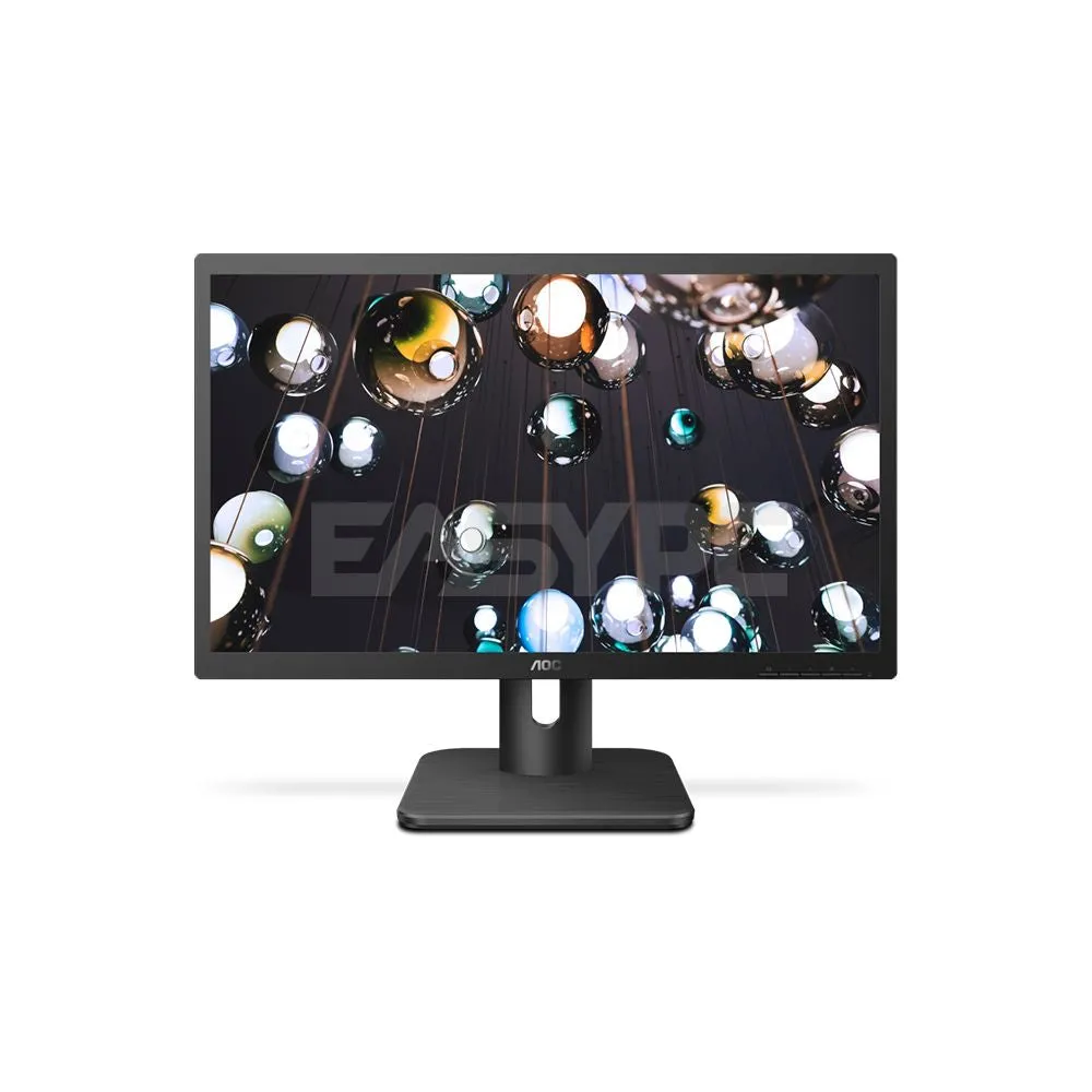 AOC 22E1H 21.5" 60Hz 1900x1080 Monitor, 2ms, 20M:1 dynamic contrast ratio, FlickerFree, HDMI/VGA, VESA compatible, EnergyStar WLED Monitor