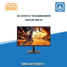 AOC 24G15N 23.8" FHD VA GAMING MONITOR 180HZ WLMNT (HDMI, DP)