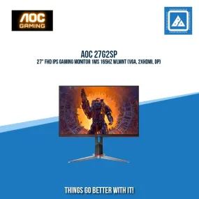 AOC 27G2SP 27" FHD IPS GAMING MONITOR 1MS 165HZ WLMNT (VGA, 2XHDMI, DP)