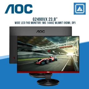 AOC G2490VX 23.8" WIDE LED FHD MONITOR 1MS 144HZ WLMNT (HDMI, DP)