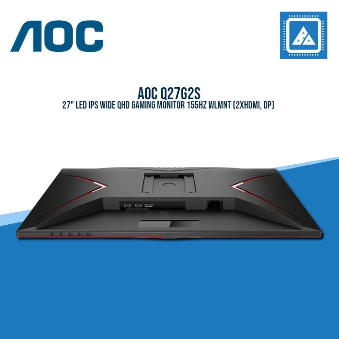 AOC Q27G2S 27" LED IPS WIDE QHD GAMING MONITOR 155HZ WLMNT (2XHDMI, DP)