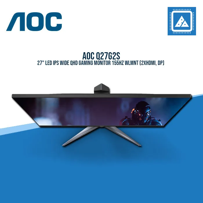 AOC Q27G2S 27" LED IPS WIDE QHD GAMING MONITOR 155HZ WLMNT (2XHDMI, DP)