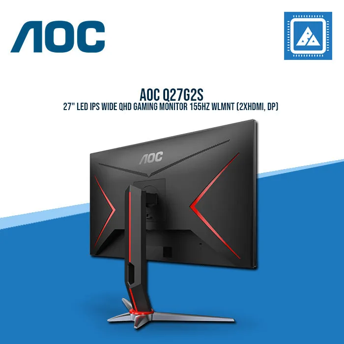 AOC Q27G2S 27" LED IPS WIDE QHD GAMING MONITOR 155HZ WLMNT (2XHDMI, DP)