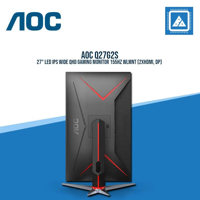 AOC Q27G2S 27" LED IPS WIDE QHD GAMING MONITOR 155HZ WLMNT (2XHDMI, DP)