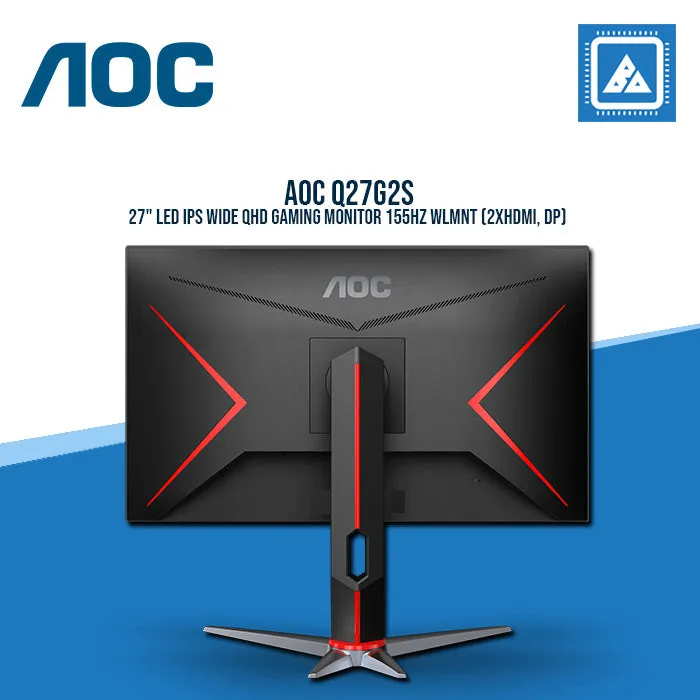 AOC Q27G2S 27" LED IPS WIDE QHD GAMING MONITOR 155HZ WLMNT (2XHDMI, DP)