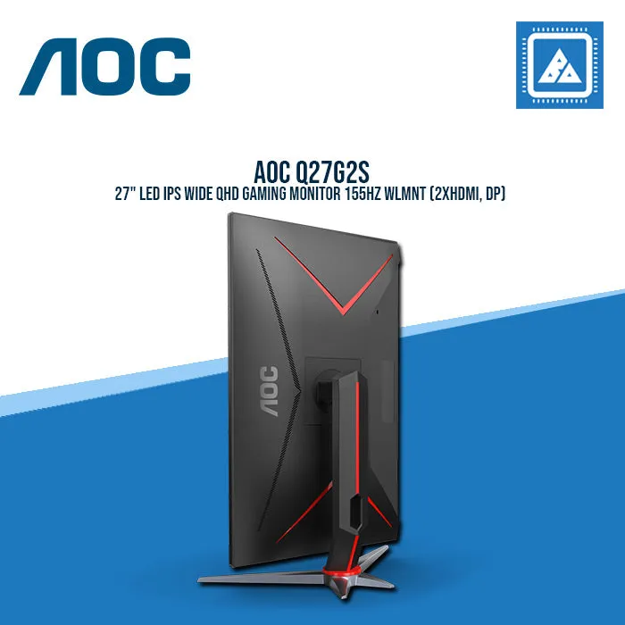 AOC Q27G2S 27" LED IPS WIDE QHD GAMING MONITOR 155HZ WLMNT (2XHDMI, DP)