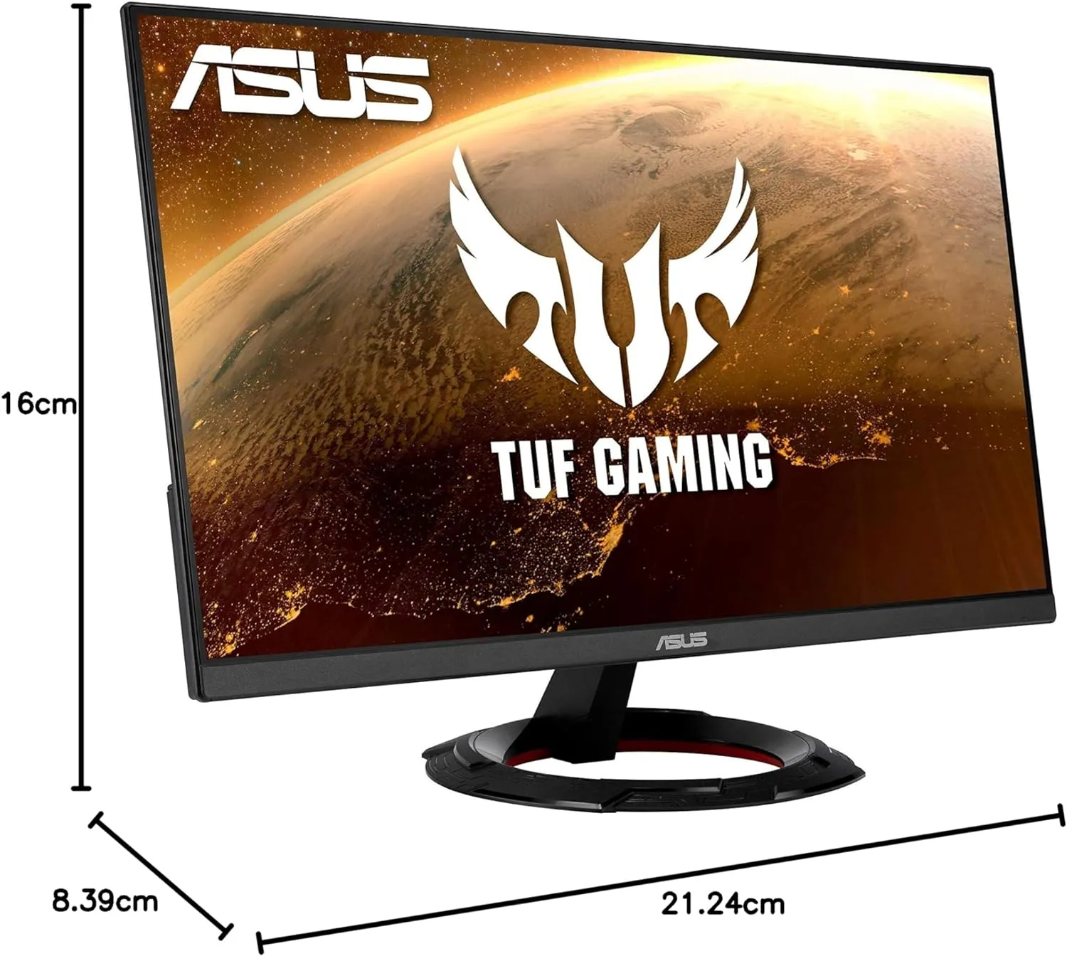 Asus 23.8" TUF Gaming Monitor (VG249Q1R), IPS, 1920 x 1080, 1ms, 2 HDMI, DP, 165Hz, FreeSync, Shadow Boost, VESA