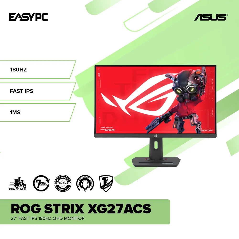 ASUS ROG Strix XG27ACS 27" Fast IPS 180HZ QHD Monitor