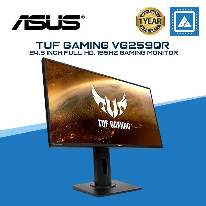 ASUS TUF VG259QR 24.5" FHD IPS LED GAMING MONITOR 165HZ 1MS W/ SPK WLMNT (2XHDMI, DP)