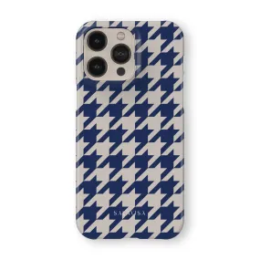 Blue Houndstooth Phone Case