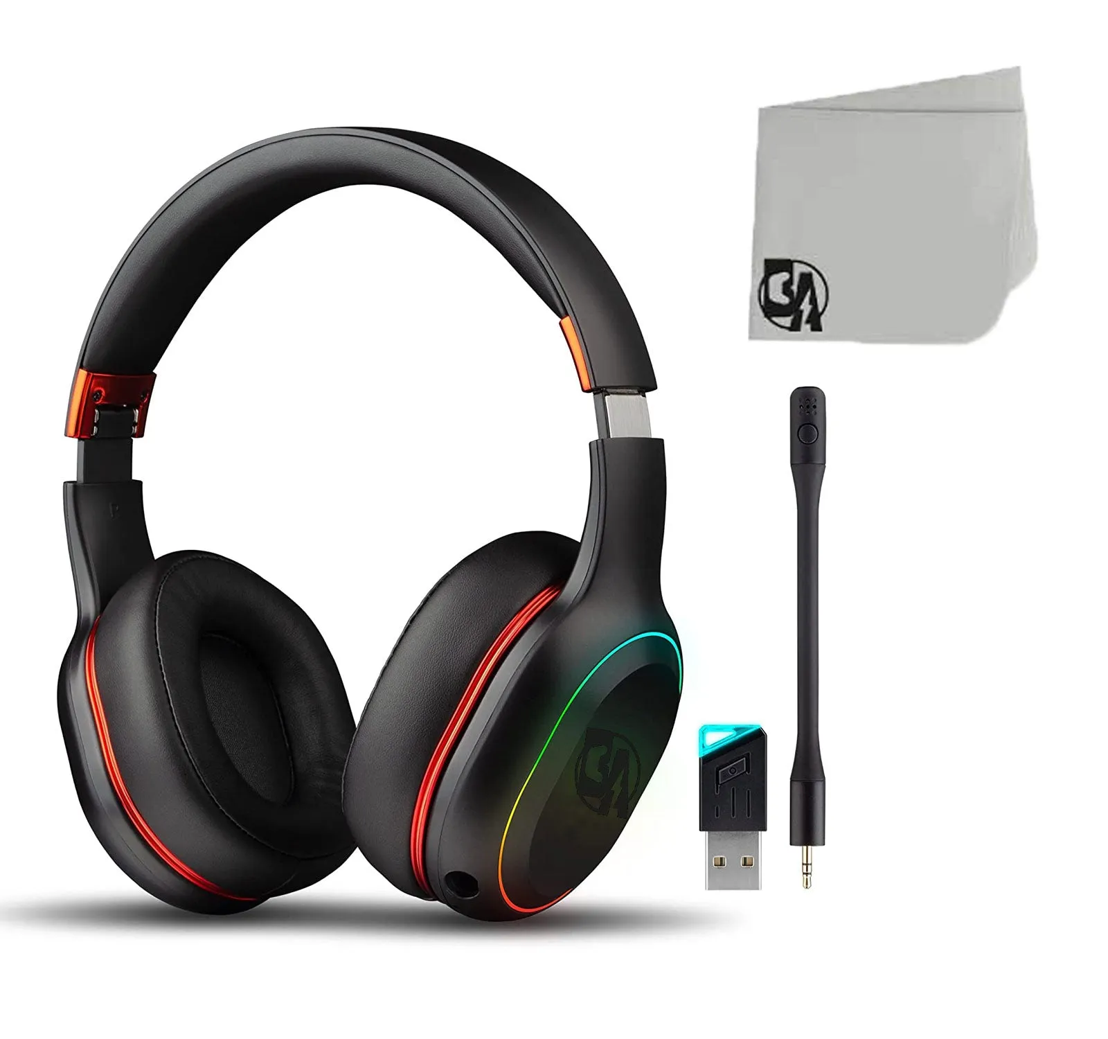 BOLT AXTION Wireless Gaming Headset with Detachable Noise Canceling Microphone