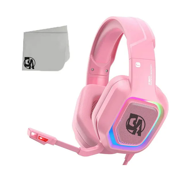 BOLT AXTION Z30 Pink Gaming Headset with Noise Canceling Microphone