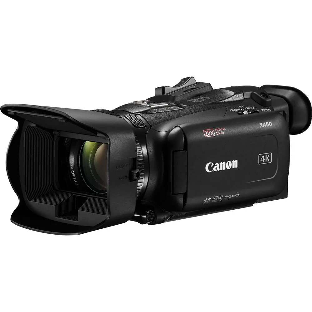 Canon XA60 Professional UHD 4K Camcorder   4K Monitor   Pro Mic   2 x 64GB   More