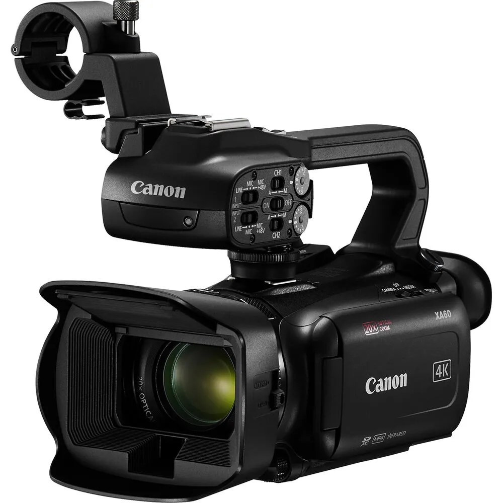 Canon XA60 Professional UHD 4K Camcorder   4K Monitor   Pro Mic   2 x 64GB   More