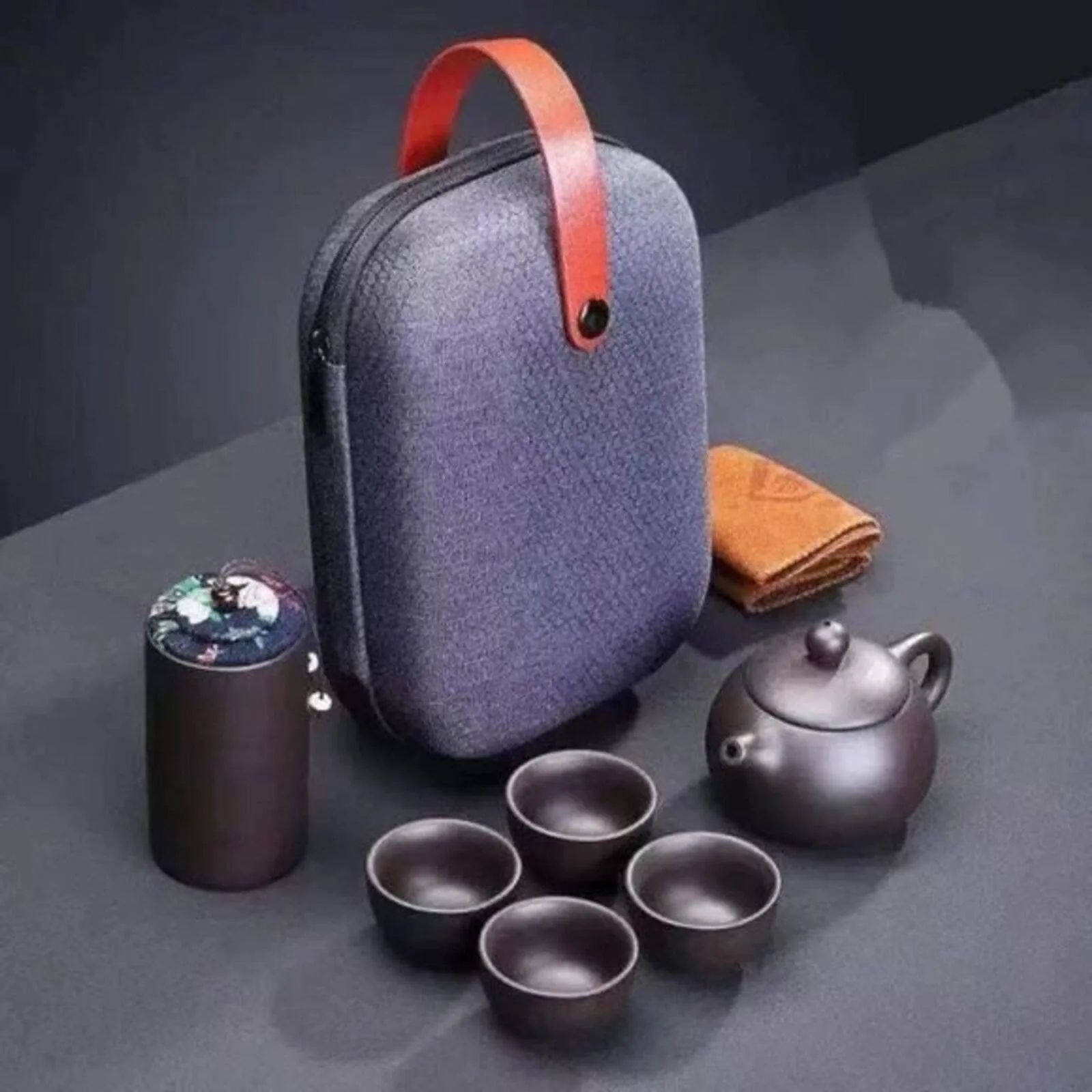 Chinese Tea Set with Travel Case