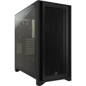 Corsair Carbide Series 4000D Airflow ATX Tempered Glass Black, 2x 120mm Fans pre-installed. USB 3.0 x 2, Audio I/O. Case