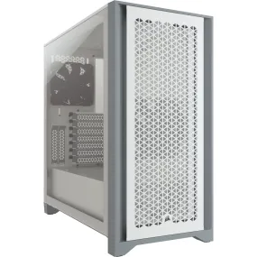 Corsair Carbide Series 4000D Airflow ATX Tempered Glass White, 2x 120mm Fans pre-installed. USB 3.0 x 2, Audio I/O. Case