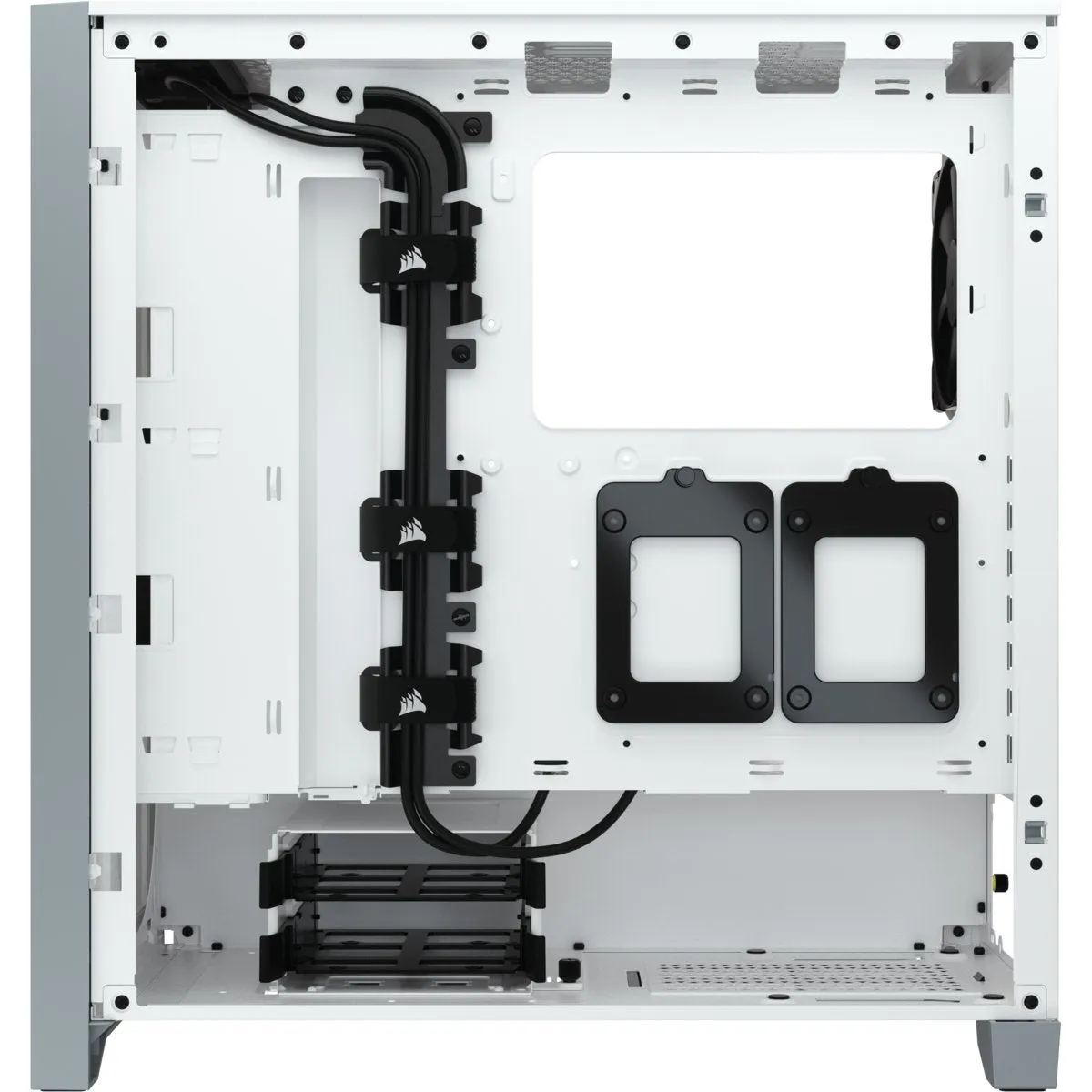 Corsair Carbide Series 4000D Airflow ATX Tempered Glass White, 2x 120mm Fans pre-installed. USB 3.0 x 2, Audio I/O. Case