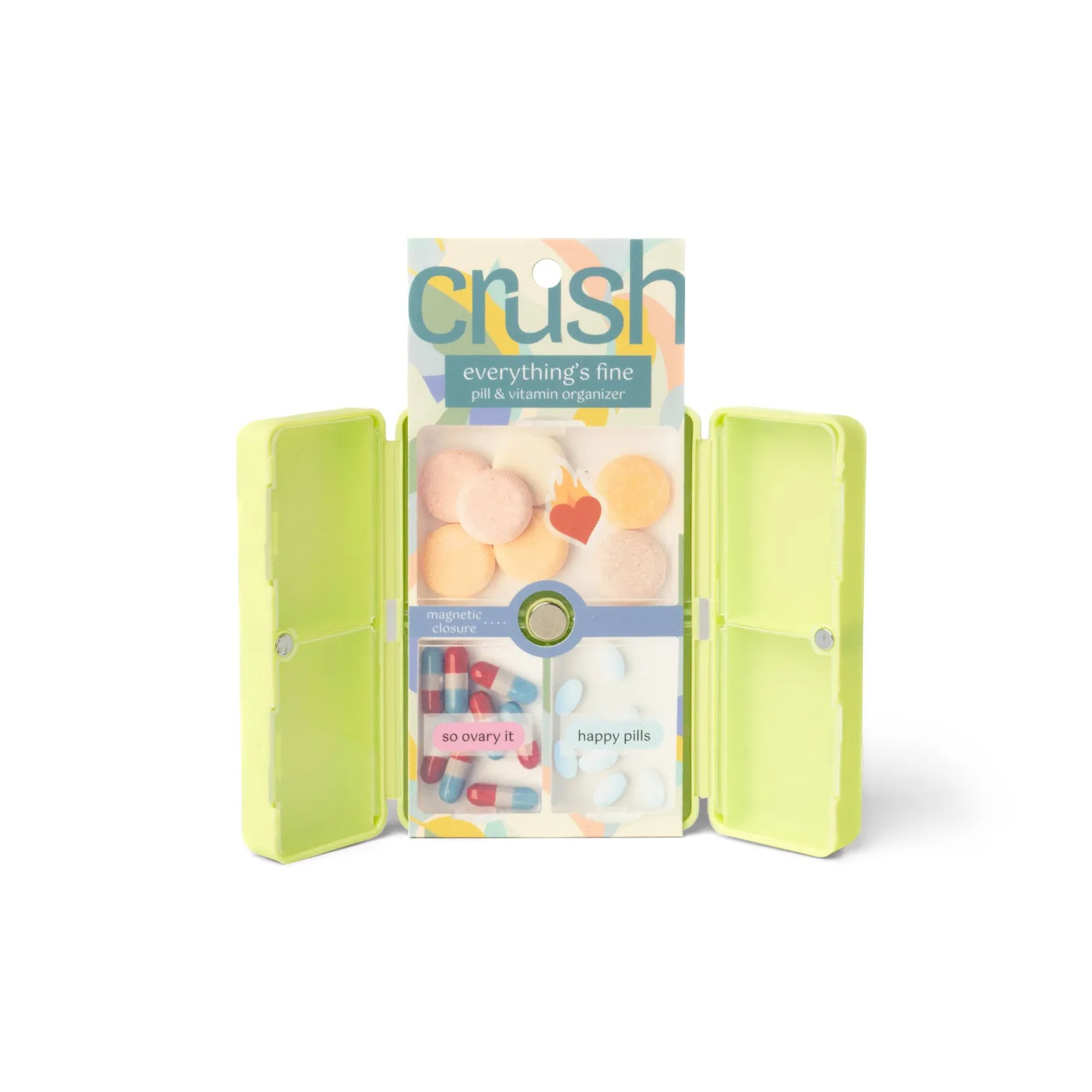 Crush™ Everything's Fine Pill & Vitamin Case (Assorted)