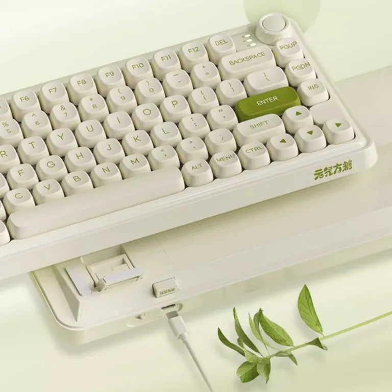 DAREU Z82Pro Sugar Cube Series Lime Three Mode Mechanical Keyboard