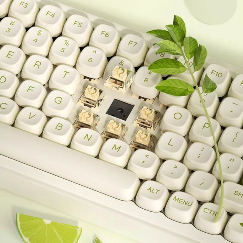 DAREU Z82Pro Sugar Cube Series Lime Three Mode Mechanical Keyboard