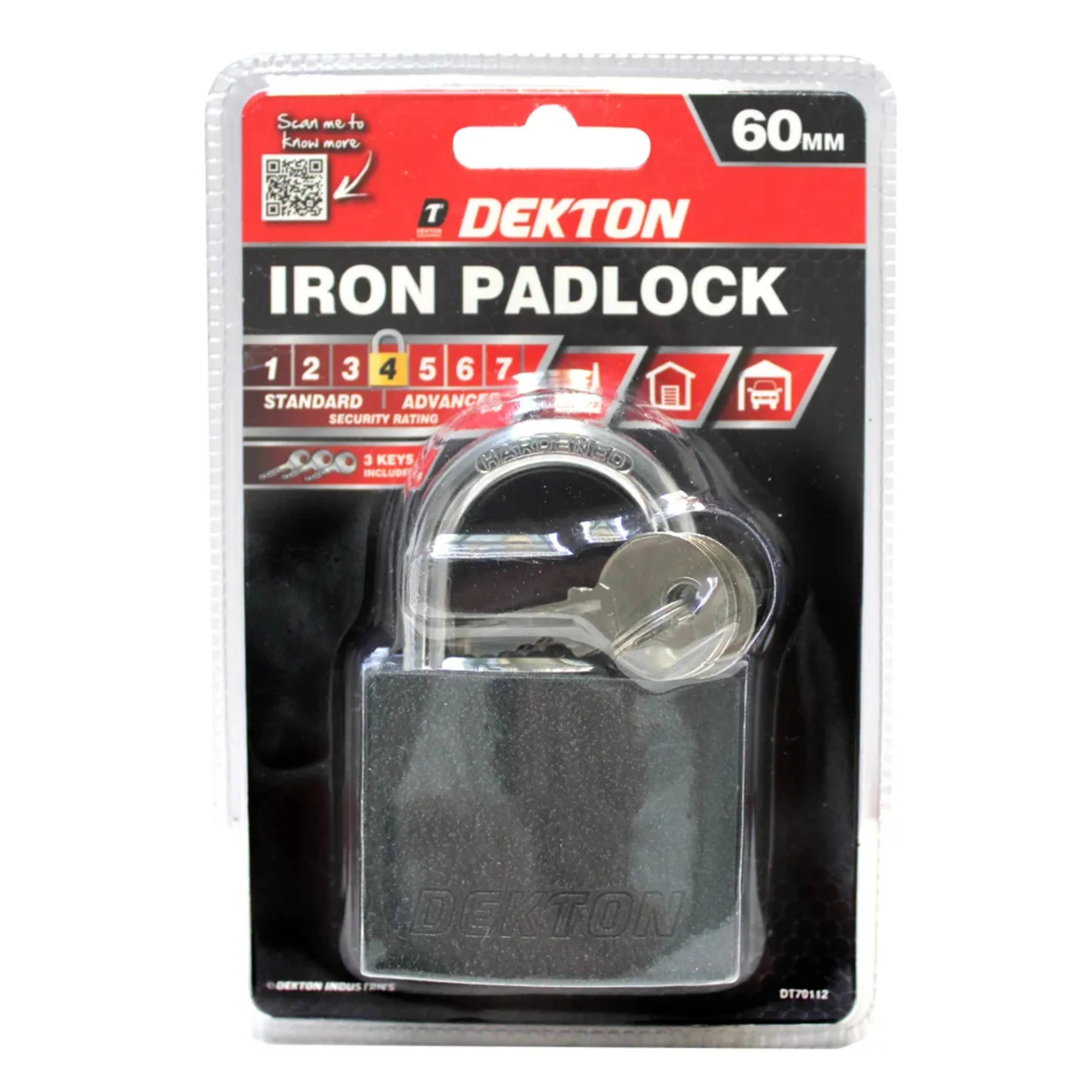 DEKTON 60mm Iron Padlock