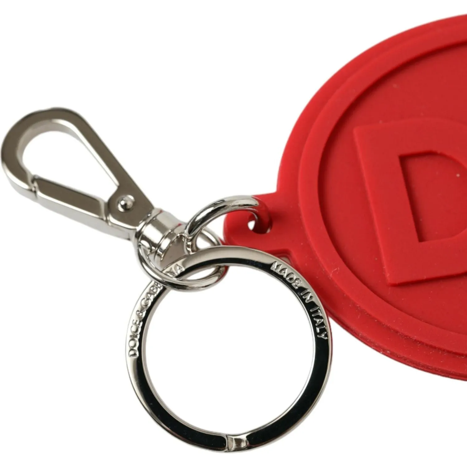 Dolce & Gabbana Elegant Red Trifold Key Holder Case