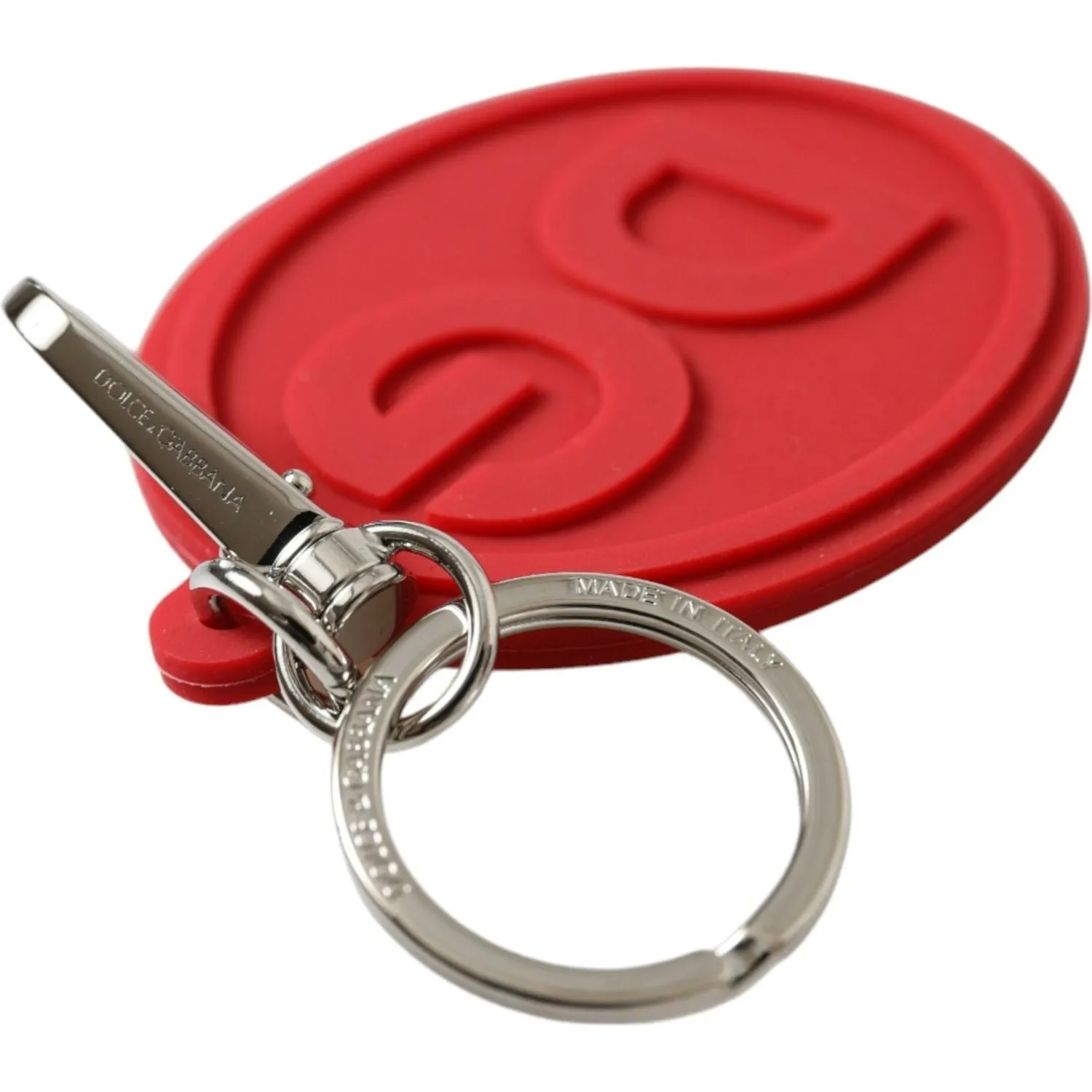 Dolce & Gabbana Elegant Red Trifold Key Holder Case