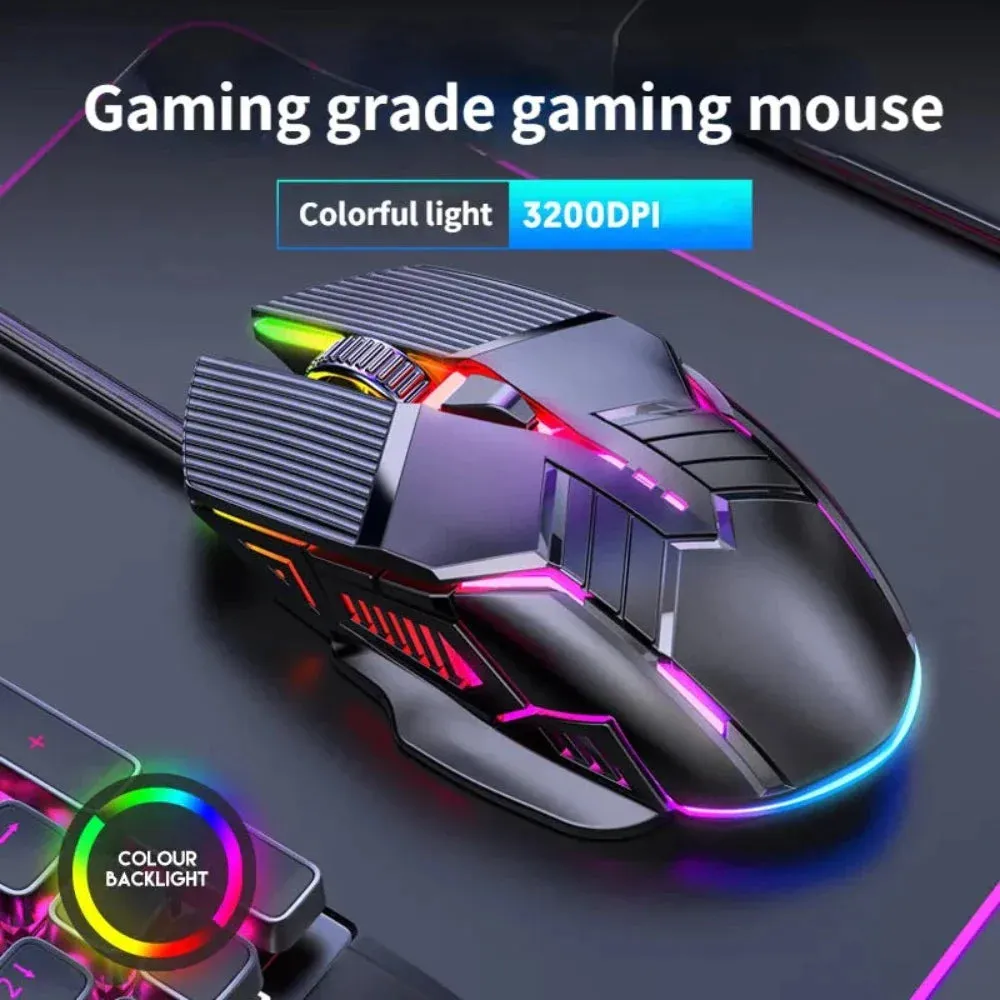 Dragon 3200 DPI Wired Silence Gaming Mouse