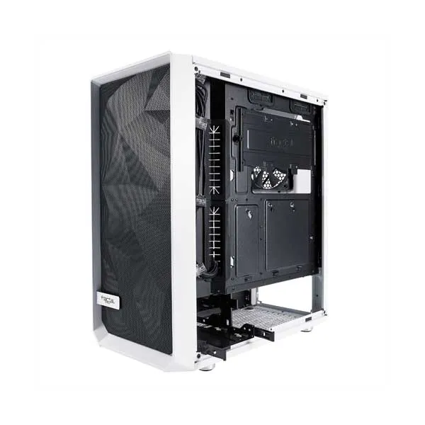 Fractal FD-CA-MESH-C-WT-TGC Meshify C White Tempered Glass Mid-Tower ATX Computer Case