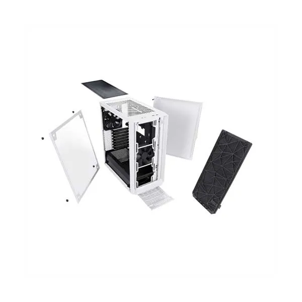 Fractal FD-CA-MESH-C-WT-TGC Meshify C White Tempered Glass Mid-Tower ATX Computer Case