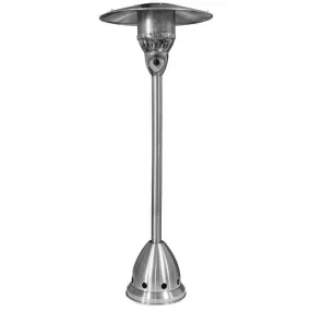 Garden Sun GS4150NGSS 41,000 BTU Floor Standing Natural Gas Powered Outdoor Patio Heater With Push Button Ignition - Stainless Steel