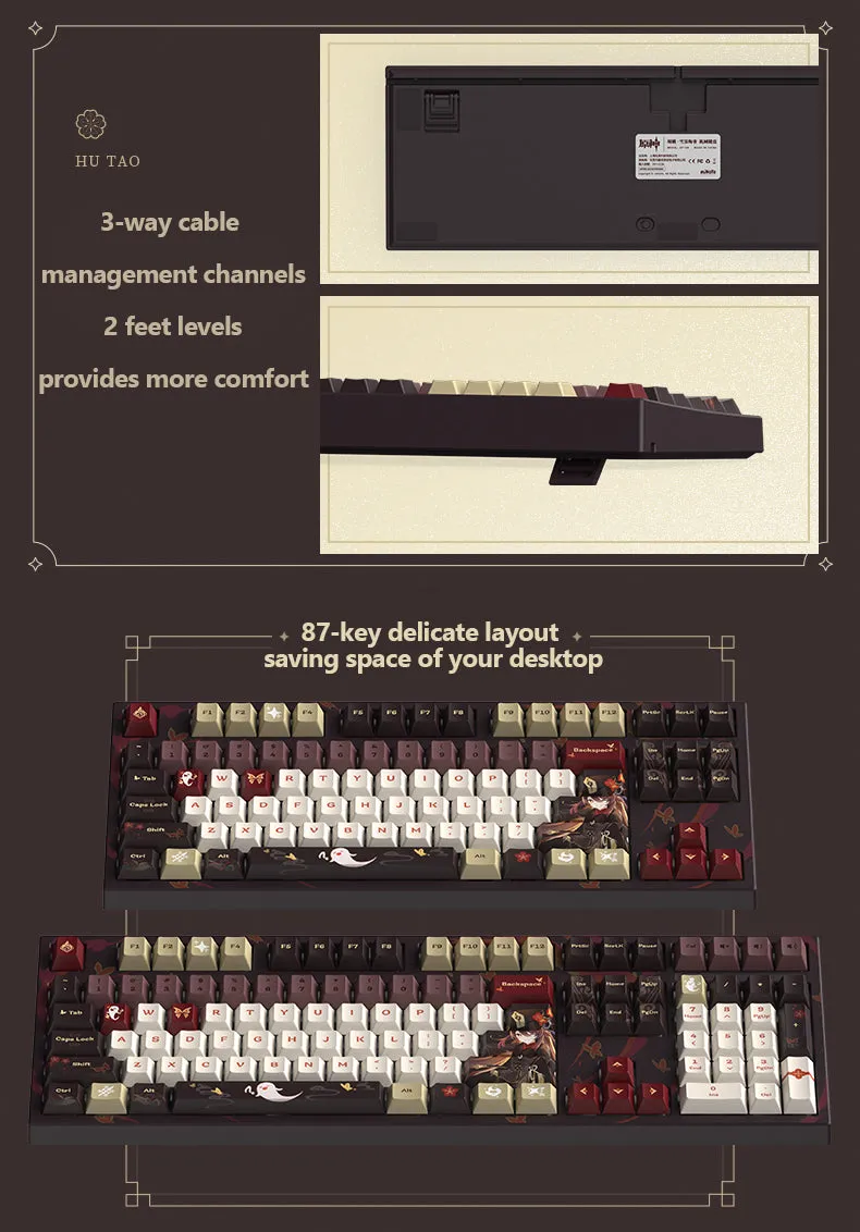 Genshin Impact - Hutao: Fragrance in Thaw Kailh Mechanical Keyboard miHoYo