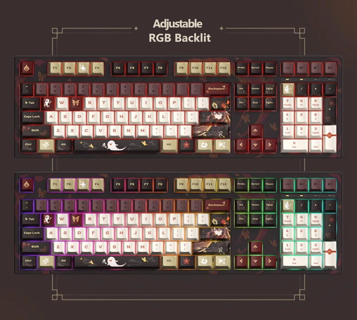 Genshin Impact - Hutao: Fragrance in Thaw Kailh Mechanical Keyboard miHoYo