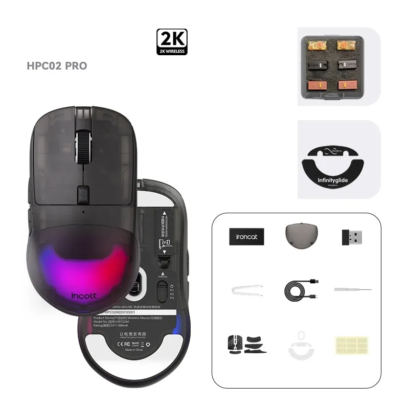 Incott HPC02 Series 2k Version Hot-Swappable Mouse