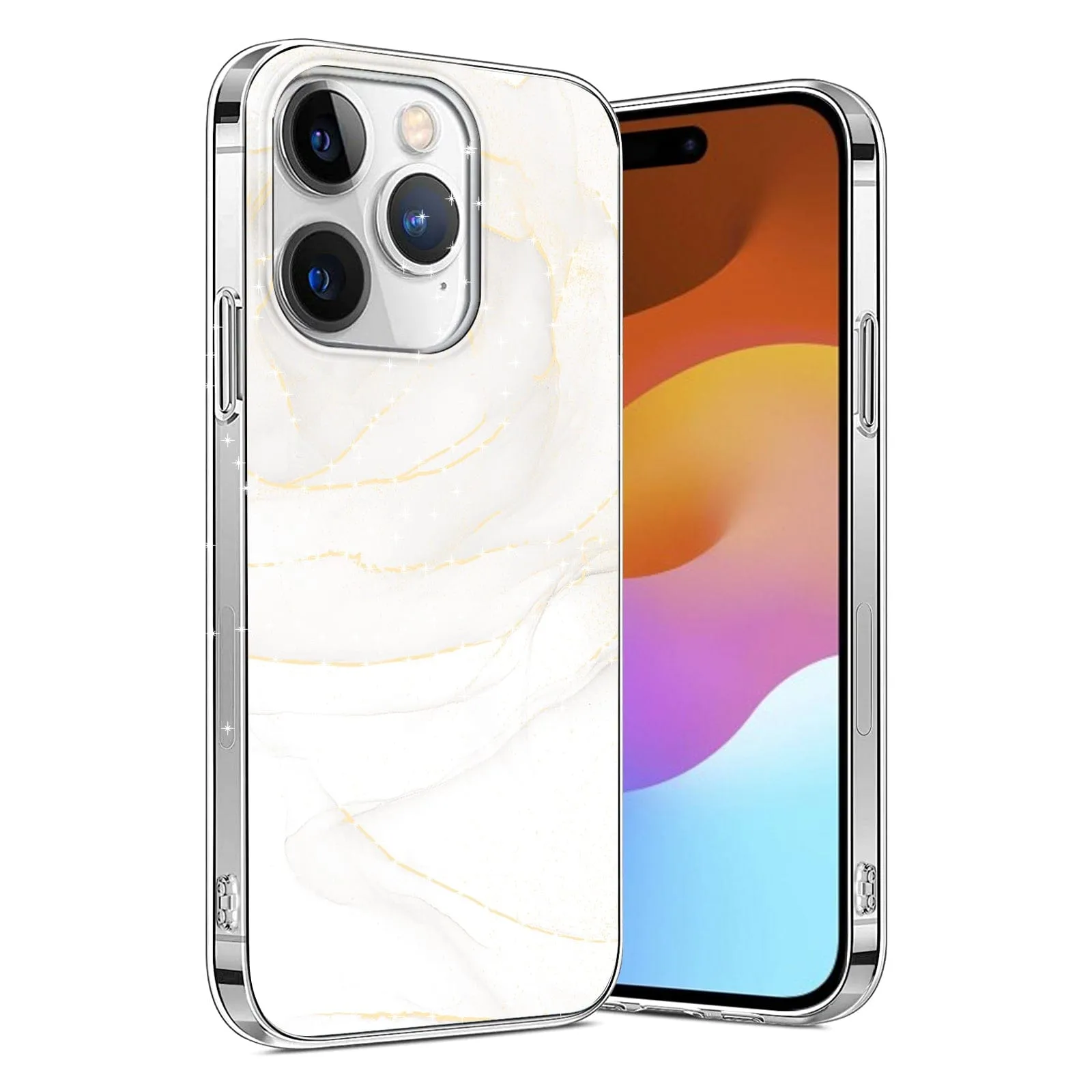 Inspire Series White Marble Case - iPhone 15 Pro Max - CP00476