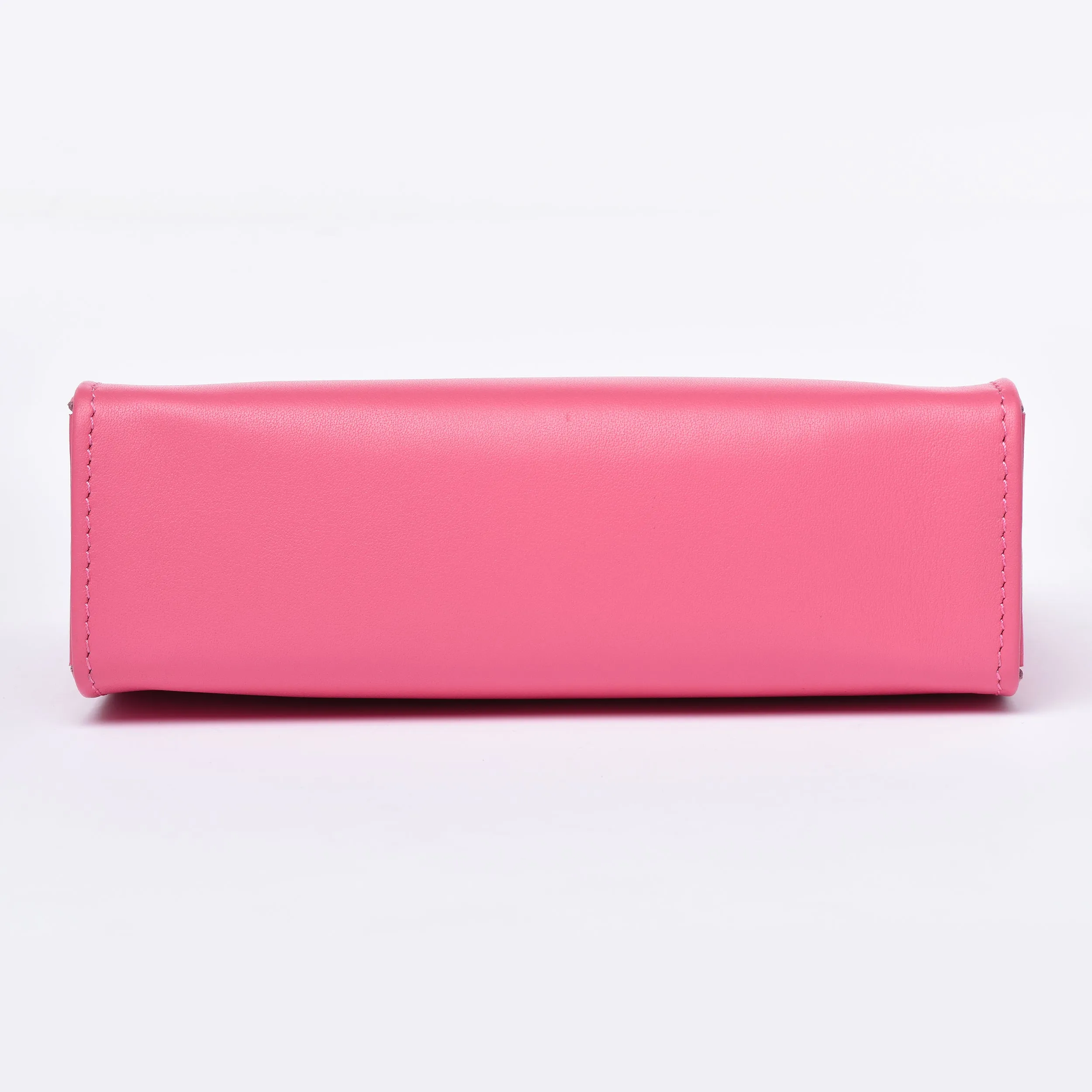 Leather Toiletry Pouch 19 - HOT PINK