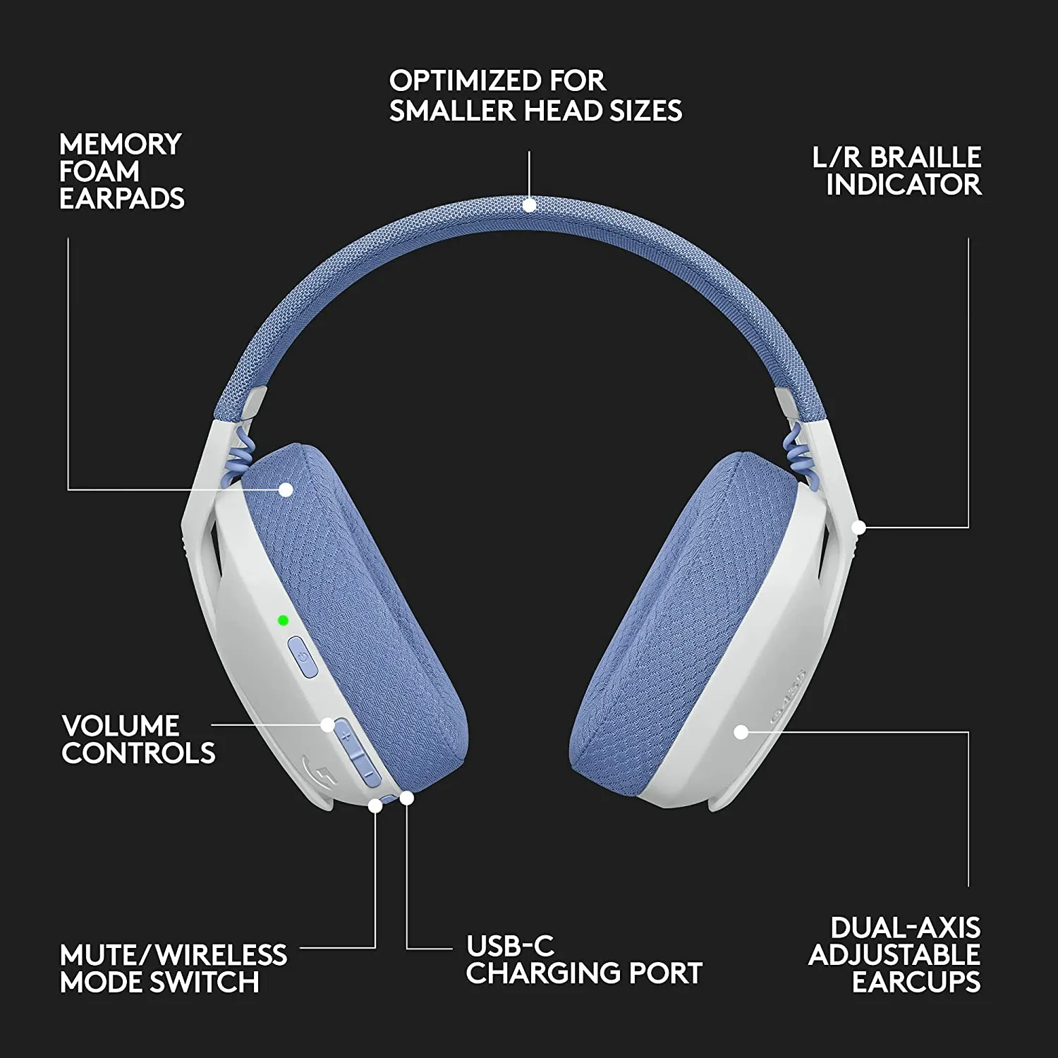 Logitech G435 Lightspeed Wireless Gaming Headset