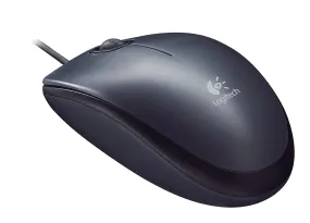 Logitech M90 Mouse USB Optical Wired Mouse, 1000 DPI, 3 Buttons, Black