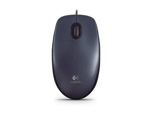 Logitech M90 Mouse USB Optical Wired Mouse, 1000 DPI, 3 Buttons, Black