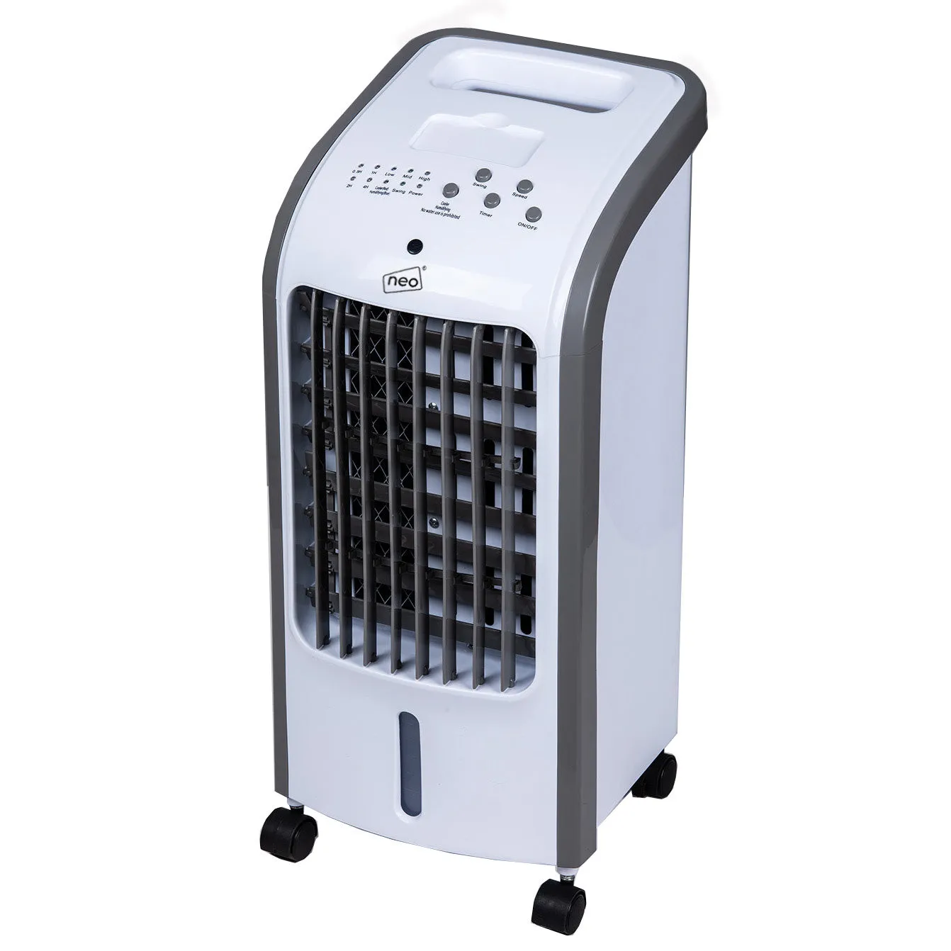 Neo White 4 Litre 80W Oscillating Portable Evaporative Cooler Fan with Remote Control