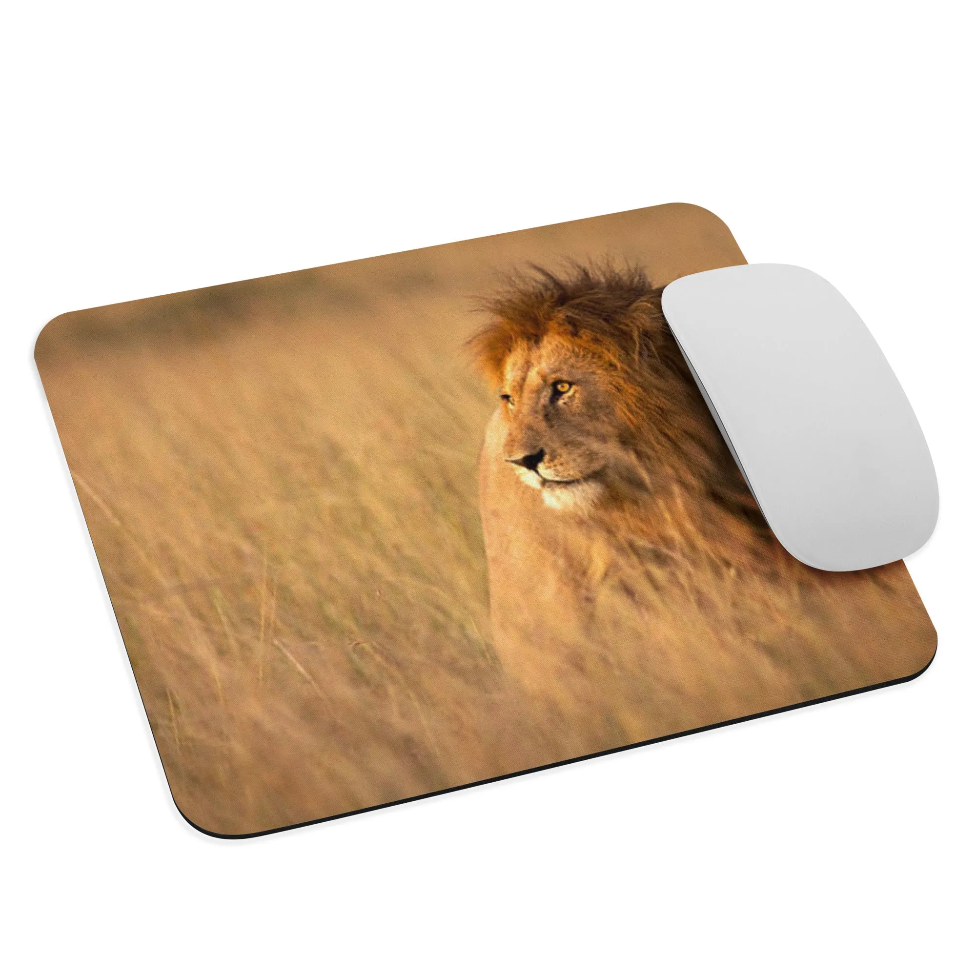 Padded Non-Slip Mousepad - Safari Lion