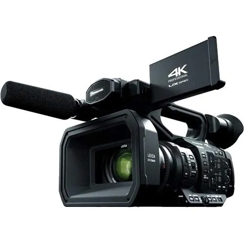 Panasonic AG-UX180 4K Premium Professional Camcorder Intermediate Accessory Bundle w/LED Light & More